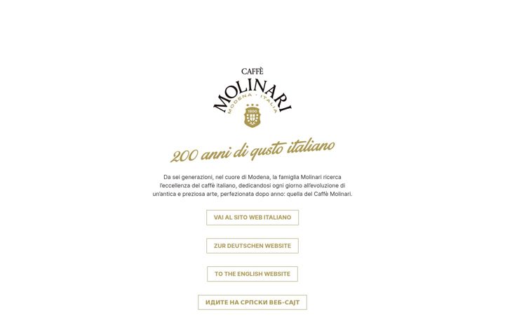 Screenshot of caffemolinari.com