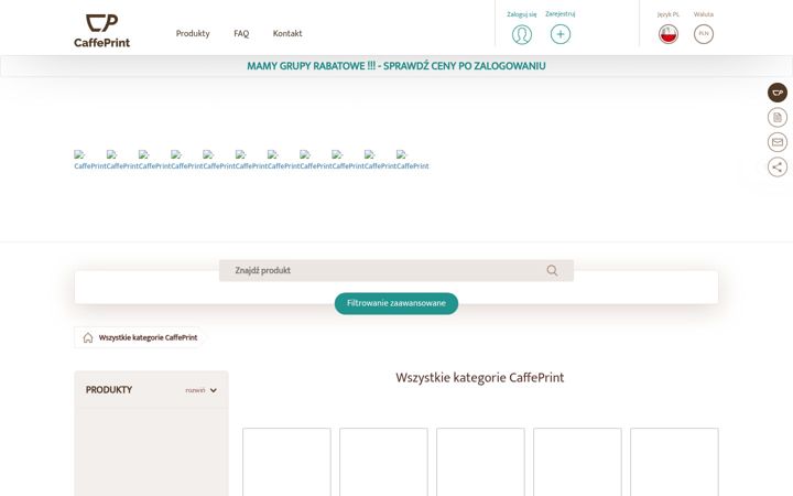 Screenshot of caffeprint.eu