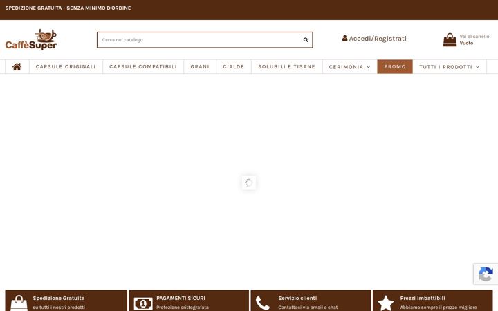 Screenshot of caffesuper.com