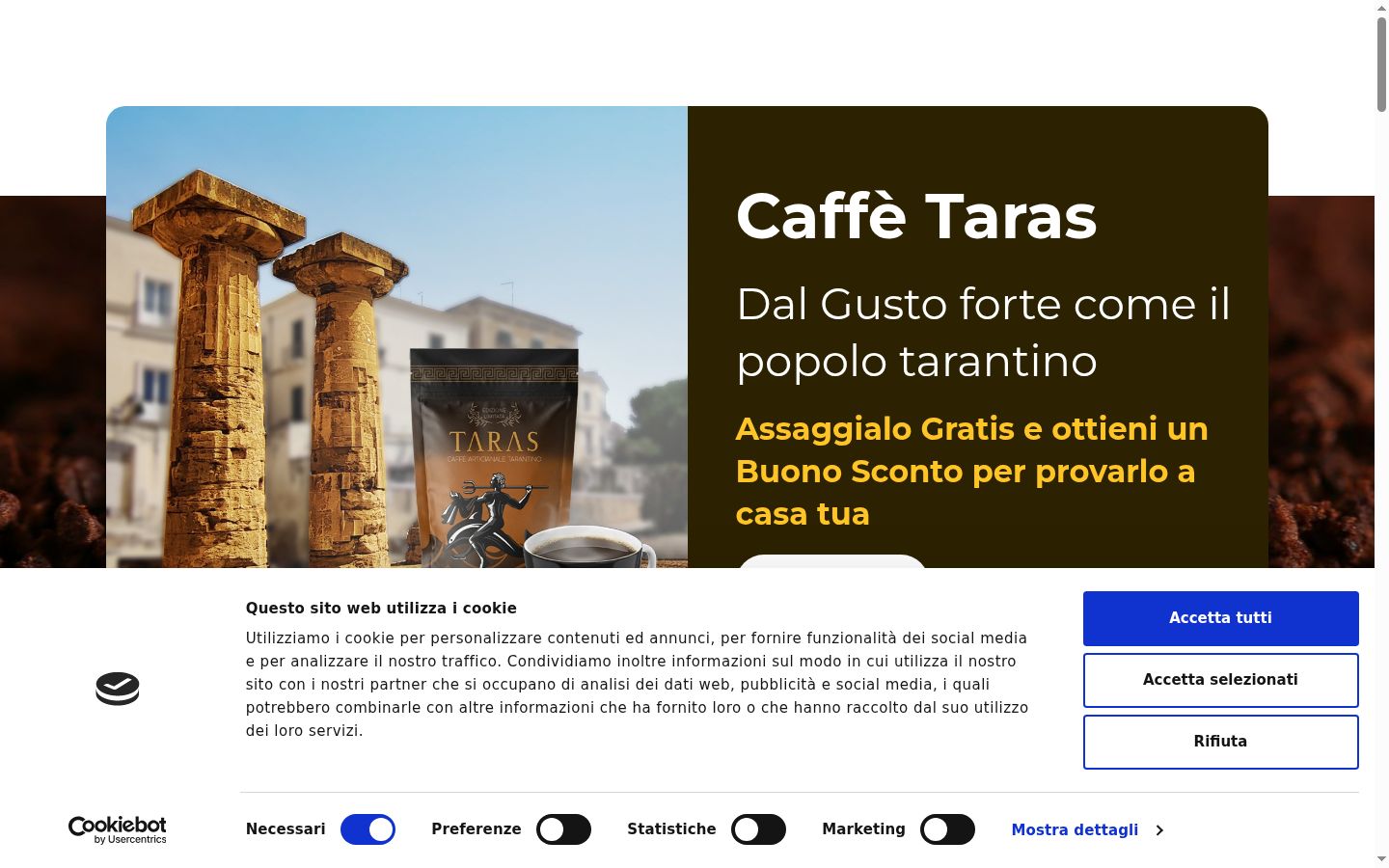 Screenshot tal-banner tal-kunsens muri qabel kwalunkwe interazzjoni