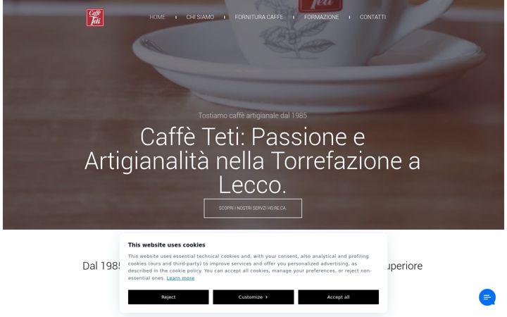 Ekrano kopija caffeteti.it