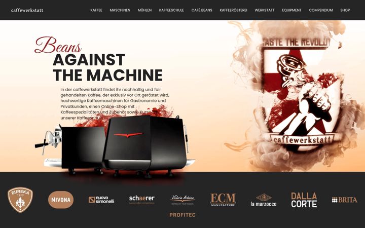 Screenshot of caffewerkstatt.de