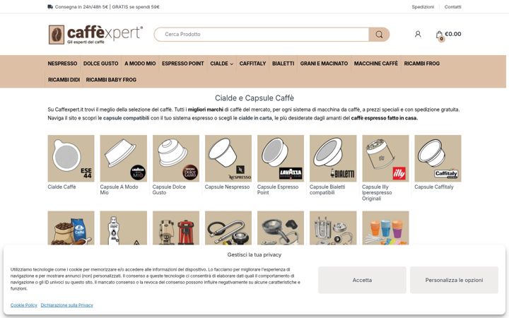 Ekrano kopija caffexpert.it
