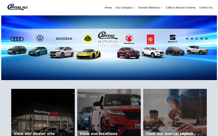 Screenshot of caffynsplc.co.uk
