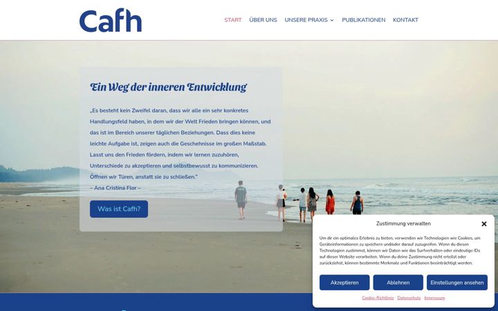Screenshot of cafh-deutschland.de