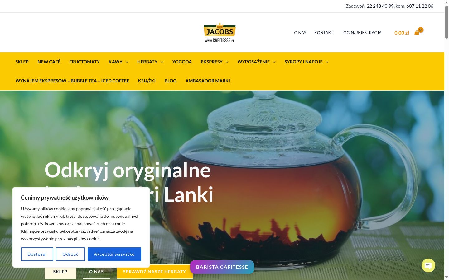 Screenshot van de toestemmingsbanner zoals getoond vóór enige interactie