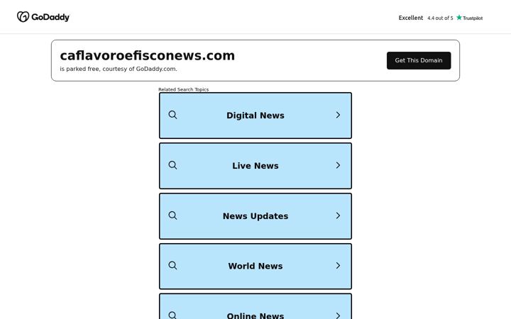 Screenshot of caflavoroefisconews.com
