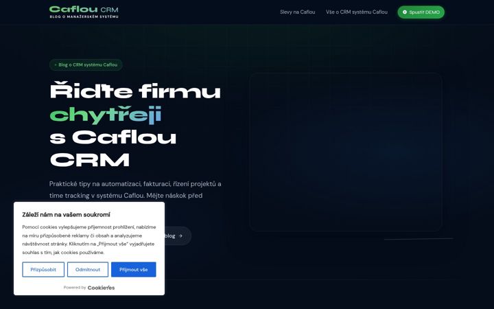 Screenshot of cafloucrm.cz