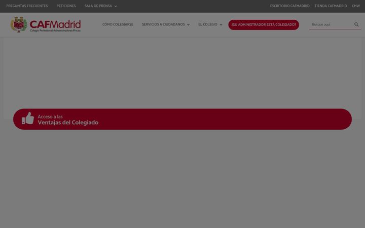 Captura de ecrã de cafmadrid.es