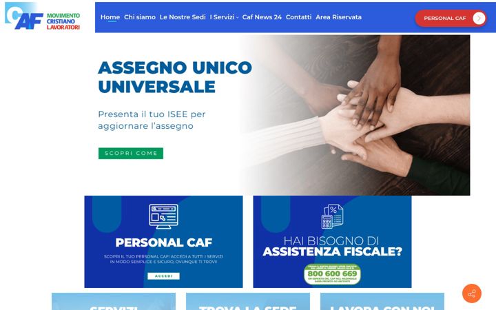 Screenshot stránky cafmcl.it