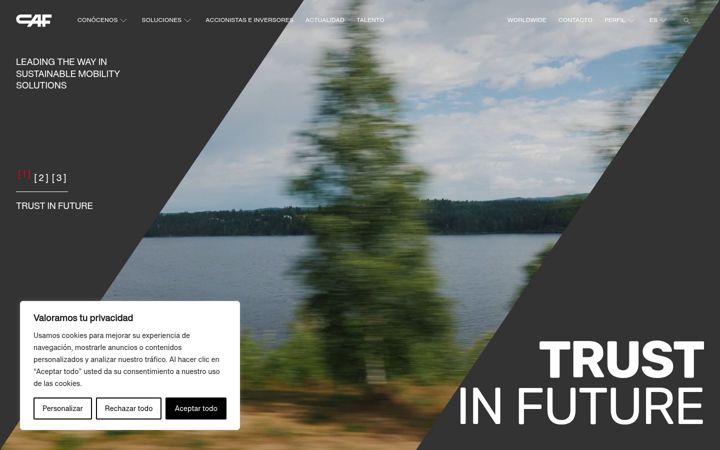 Screenshot of cafmobility.com