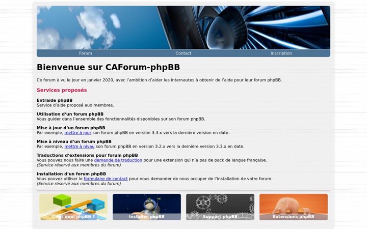 Screenshot di caforum.fr