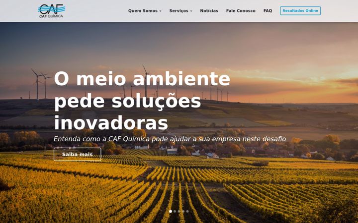 Екранна снимка на cafquimica.com.br