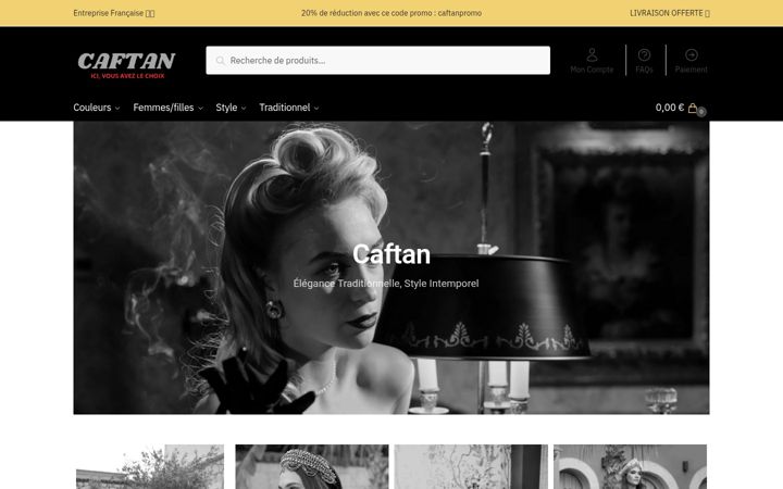 Screenshot of caftanluxe.com