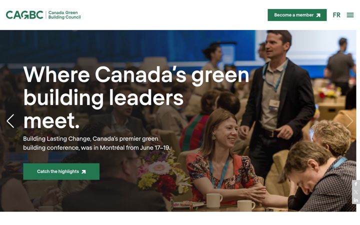 Screenshot of cagbc.org