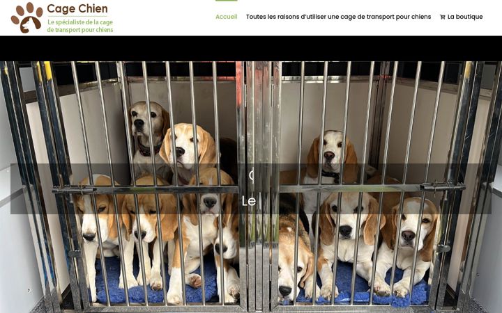 Screenshot di cagechien.fr