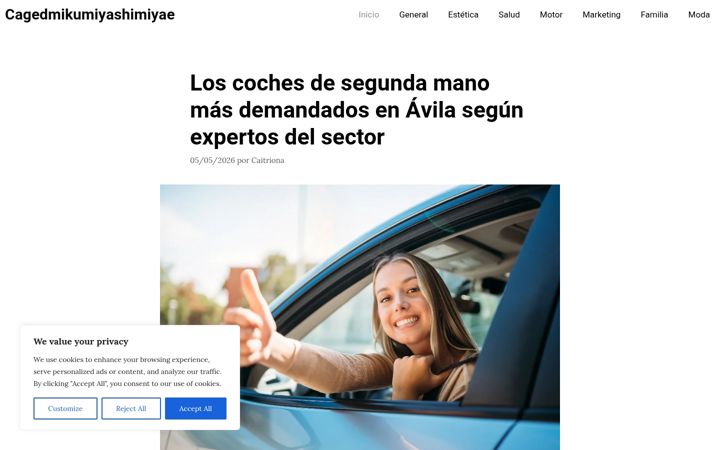 Screenshot of cagedbirdmagazine.com