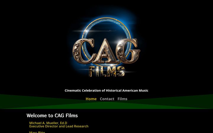 Screenshot of cagfilms.com