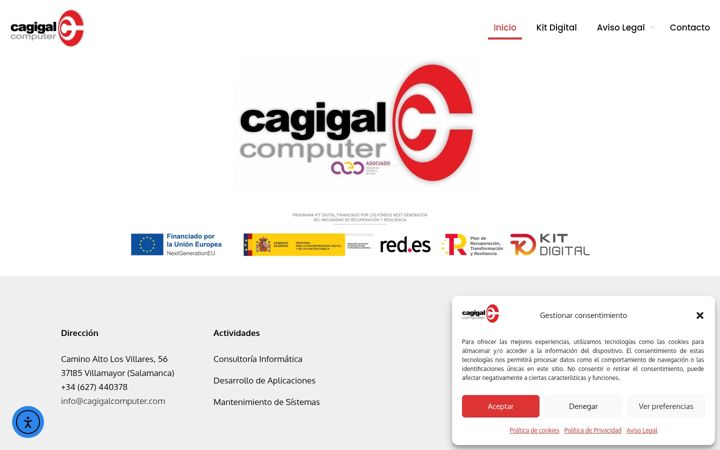 Screenshot of cagigalcomputer.com