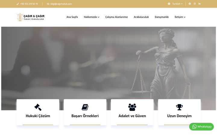 Screenshot of cagirhukuk.com