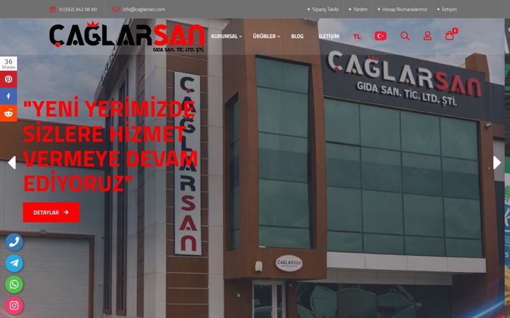 Screenshot of caglarsan.com