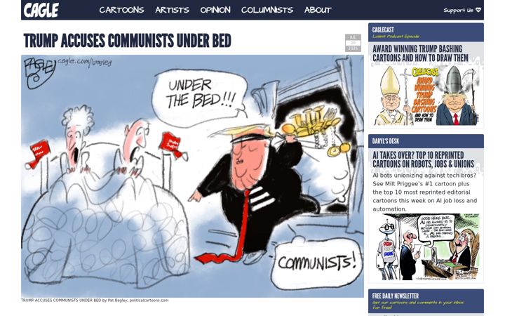 Screenshot of cagle.com