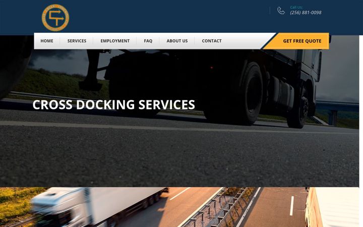 Screenshot of cagletrucking.com
