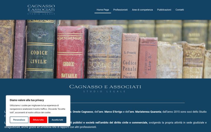 Screenshot of cagnasso-associati.it
