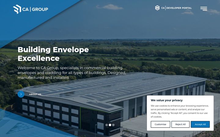 Screenshot of cagroup.co.uk