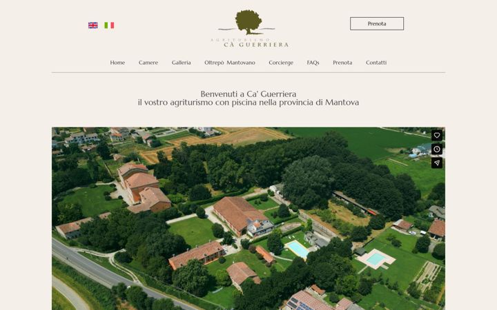 Screenshot of caguerriera.it