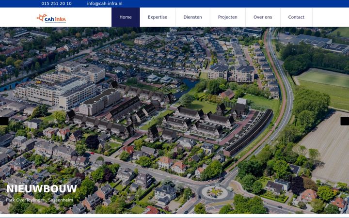 Screenshot of cah-infra.nl