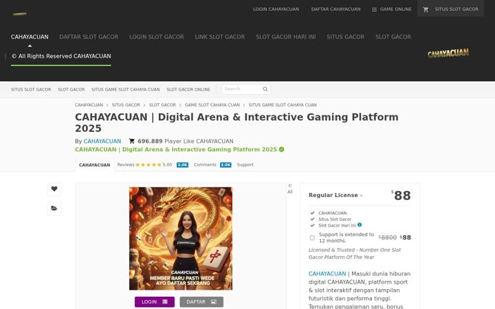 Screenshot of cahayacuan.com