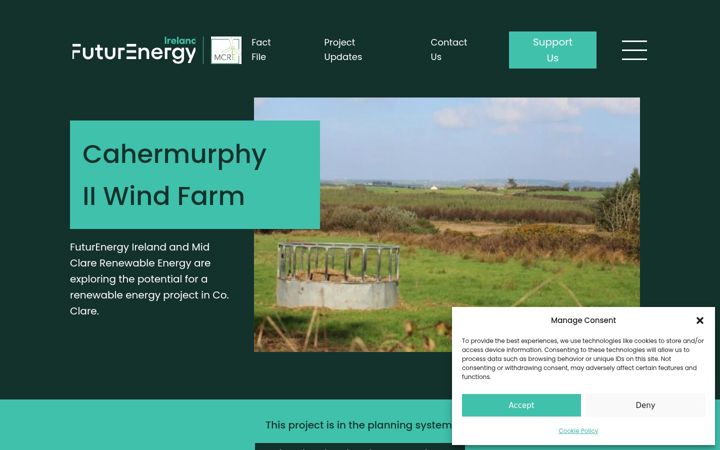 Screenshot of cahermurphy2windfarm.com