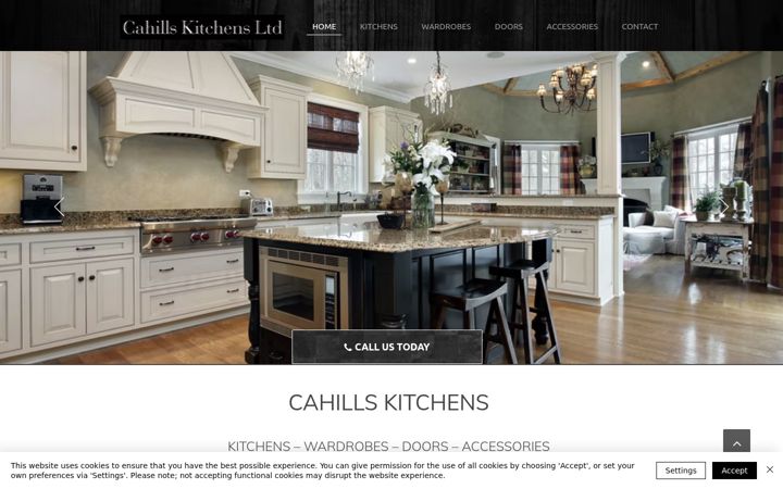 Captura de pantalla de cahillskitchens.ie