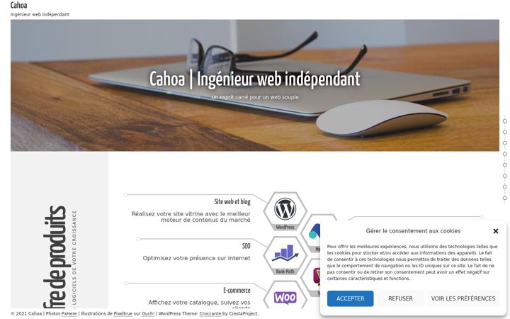 Screenshot of cahoa.com
