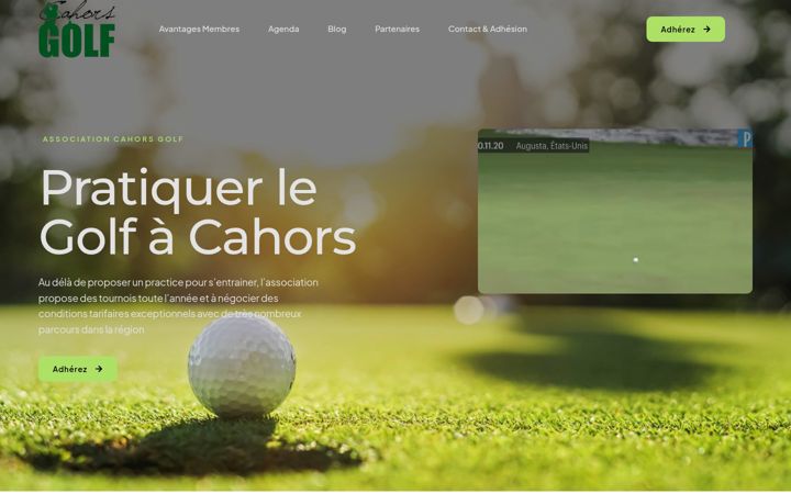 Screenshot of cahorsgolf.com