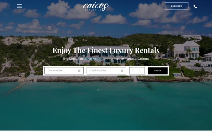 Screenshot of caicos-exclusive.com