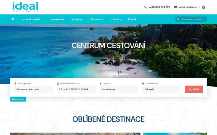 Screenshot of caideal.cz