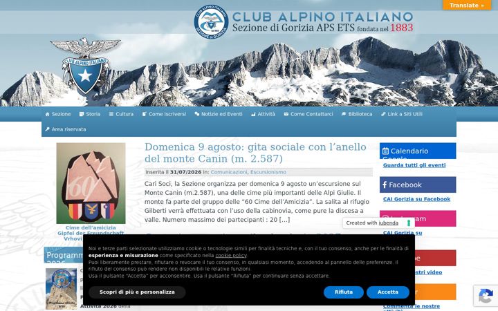 Screenshot van caigorizia.it