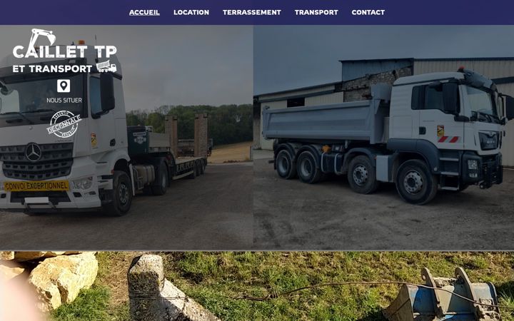 Screenshot of caillet-tp-et-transports.fr
