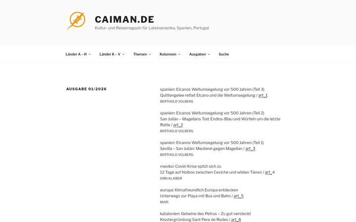 Screenshot of caiman.de