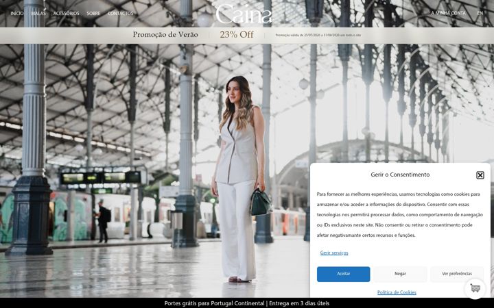Screenshot of caina.pt