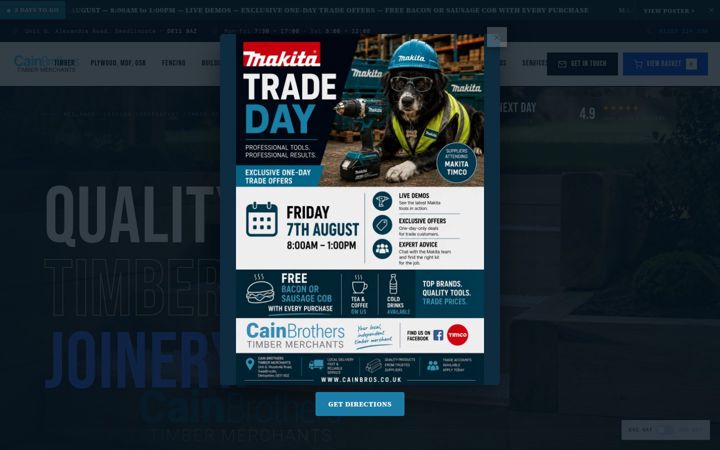 Screenshot of cainbros.co.uk