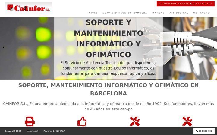 Screenshot of cainfor.es