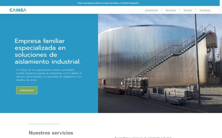 Screenshot of cainsa.com