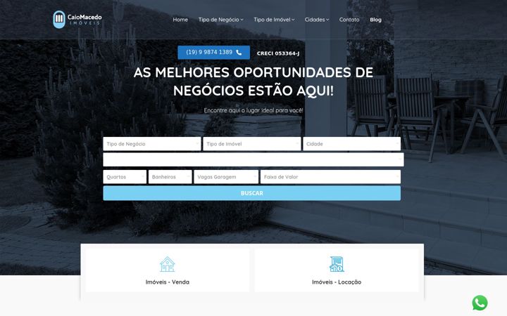 Screenshot of caiomacedo.com.br