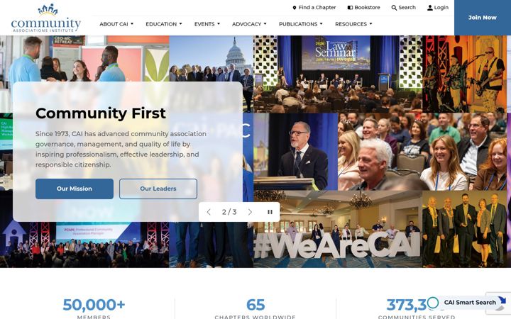 Screenshot of caionline.org