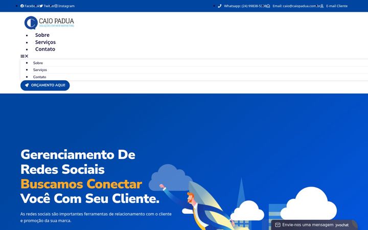 Screenshot of caiopadua.com.br