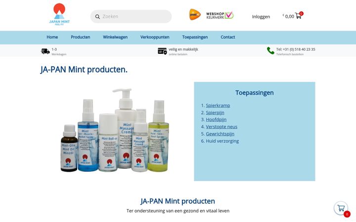 Screenshot of caipan.nl