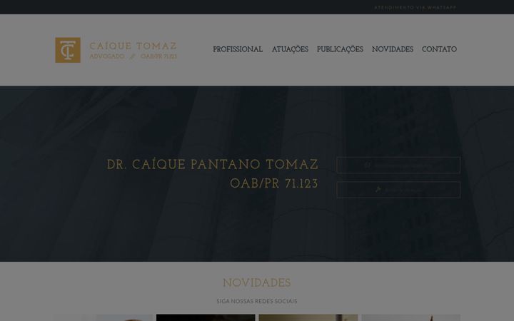Screenshot of caique.adv.br